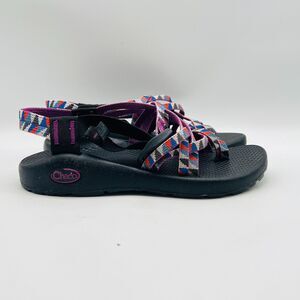 Chaco Sandals Womens 6 Purple Black ZX2 Hiking Trekking Outdoor Strappy Shoes